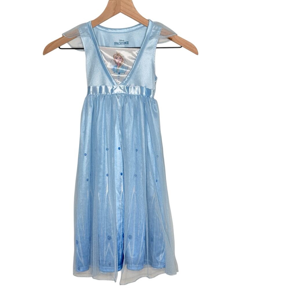 Disney Frozen Elsa Dress Blue Tulle Princess Costume Girls XS Party Fairytale